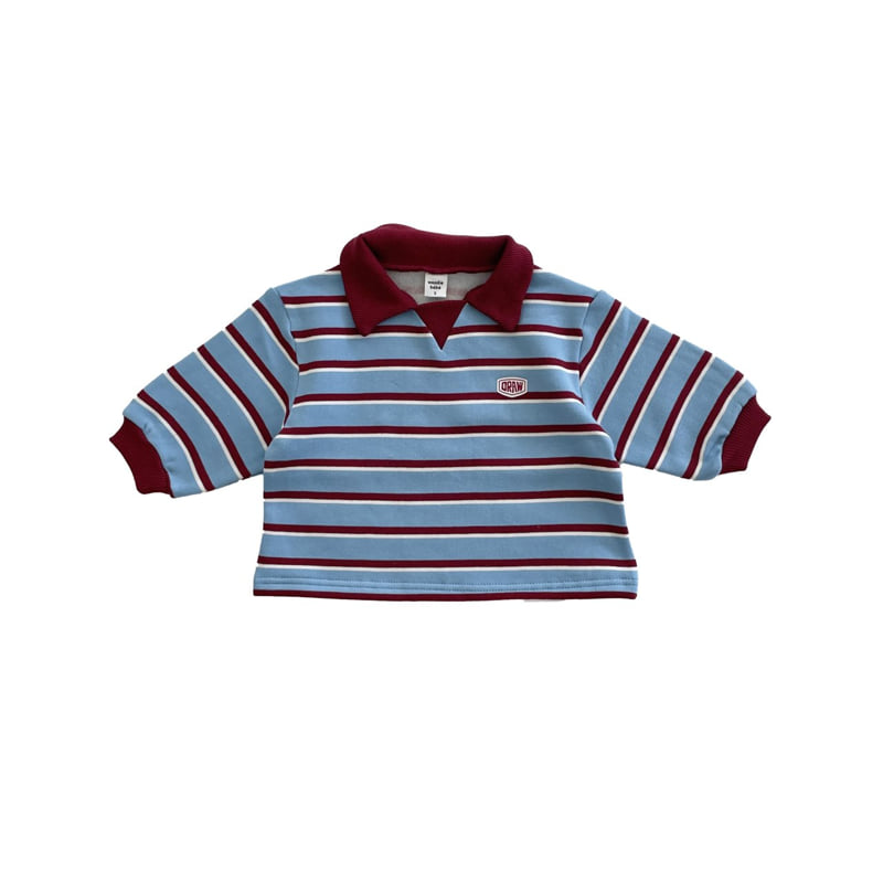 Woodie - Korean Children Fashion - #fashionkids - Draw Collar Tee - 5