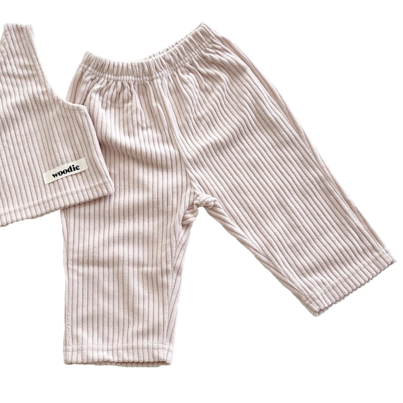 Woodie - Korean Children Fashion - #kidsshorts - Corduroy Vest Set - 7