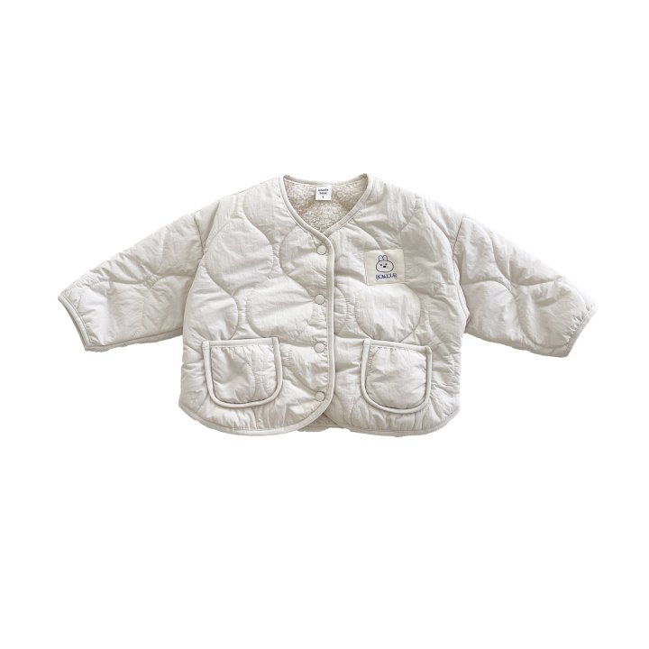 Woodie - Korean Children Fashion - #kidsstore - Rabbit Quilted Jacket - 2