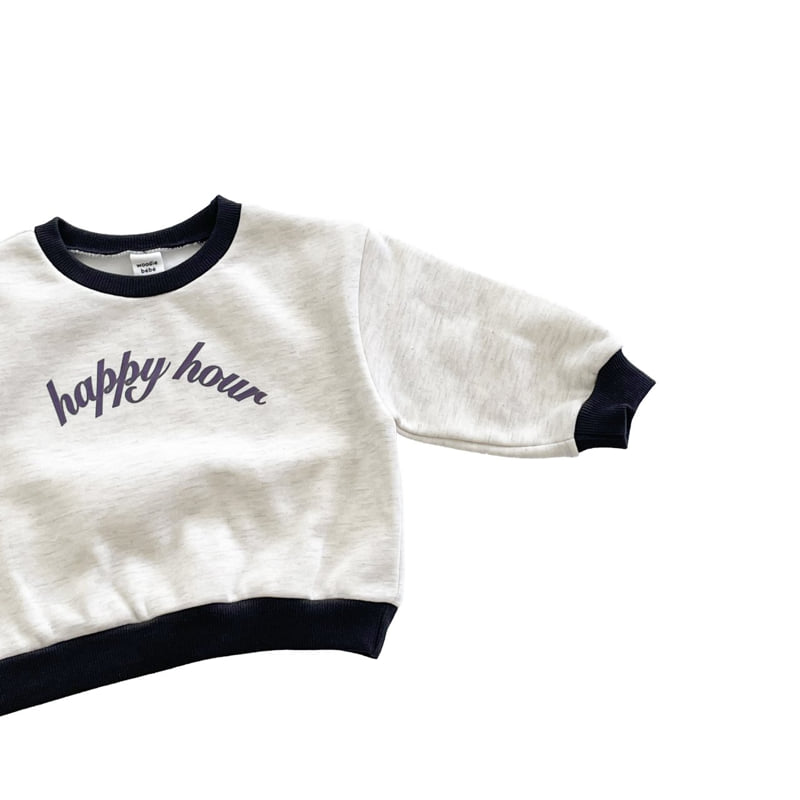 Woodie - Korean Children Fashion - #kidsshorts - Happy Hour Sweatshirt - 4