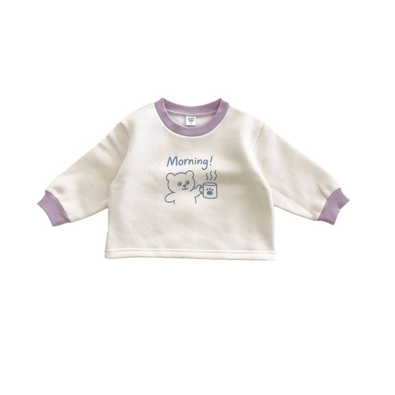 Woodie - Korean Children Fashion - #kidsstore - Morning Bear Sweatshirt - 2