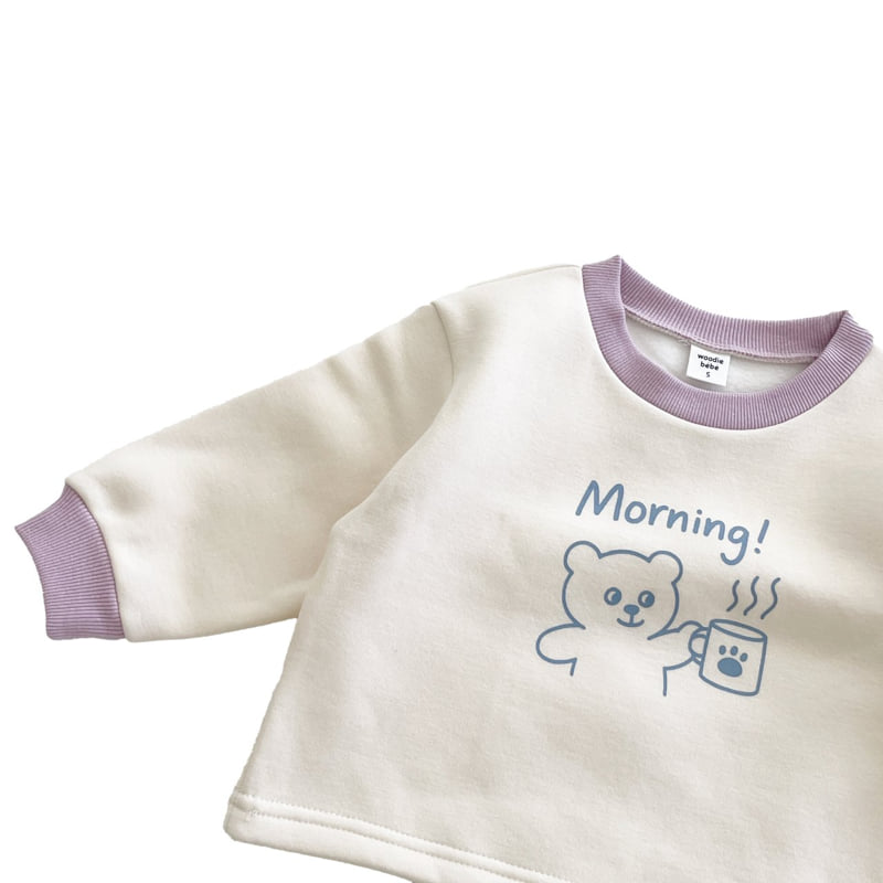 Woodie - Korean Children Fashion - #kidzfashiontrend - Morning Bear Sweatshirt - 3