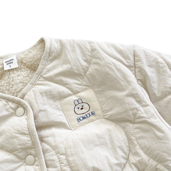 Woodie - Korean Children Fashion - #littlefashionista - Rabbit Quilted Jacket - 5