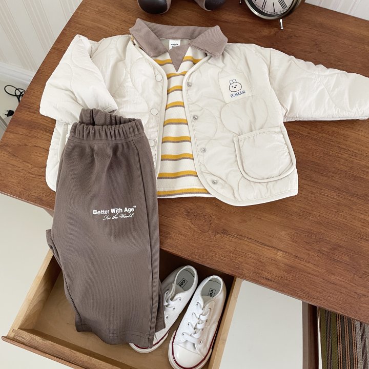Woodie - Korean Children Fashion - #magicofchildhood - Rabbit Quilted Jacket - 6