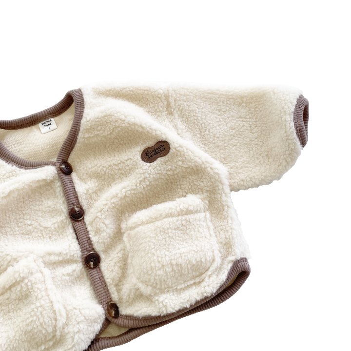 Woodie - Korean Children Fashion - #littlefashionista - Peanut Fleece Jacket - 4