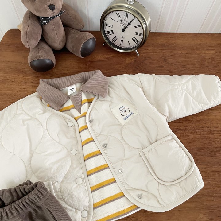 Woodie - Korean Children Fashion - #minifashionista - Rabbit Quilted Jacket - 7