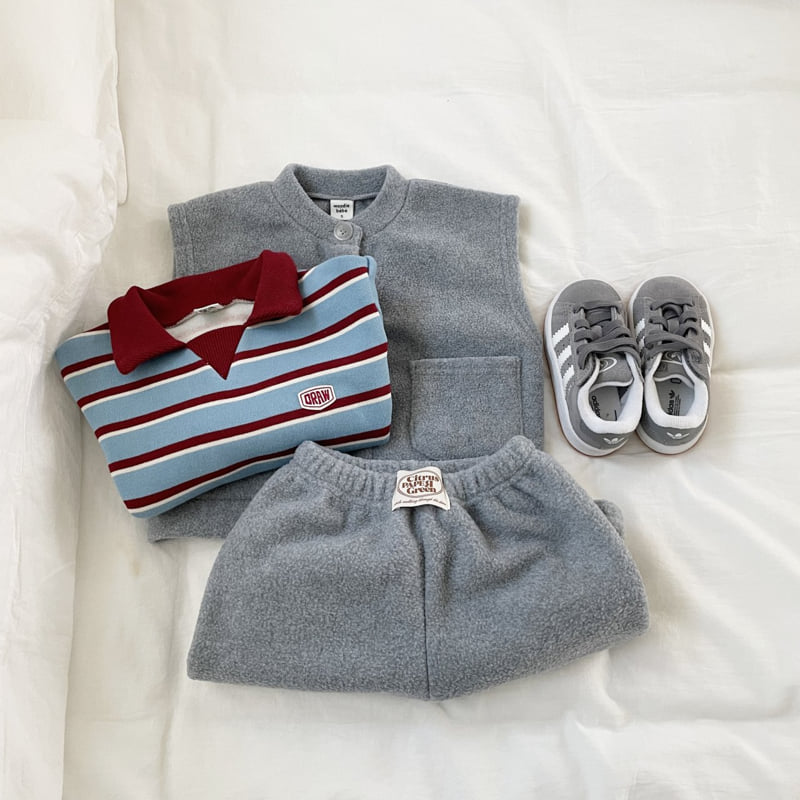 Woodie - Korean Children Fashion - #minifashionista - Draw Collar Tee - 12