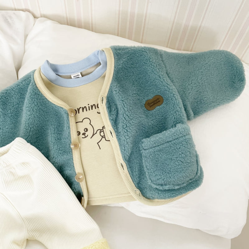 Woodie - Korean Children Fashion - #prettylittlegirls - Morning Bear Sweatshirt - 8