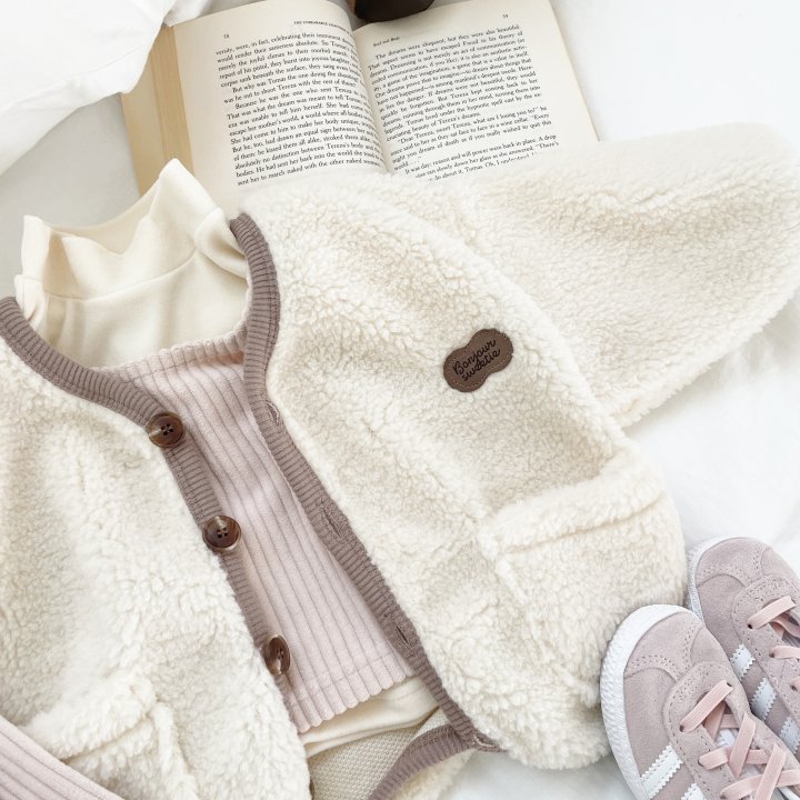 Woodie - Korean Children Fashion - #stylishchildhood - Peanut Fleece Jacket - 9
