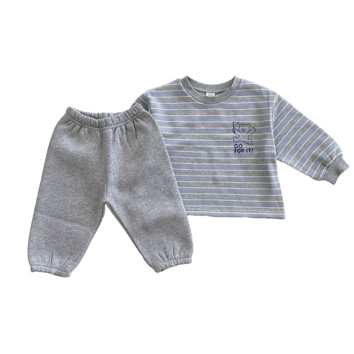 Woodie - Korean Children Fashion - #stylishchildhood - Flag Bear Set - 7