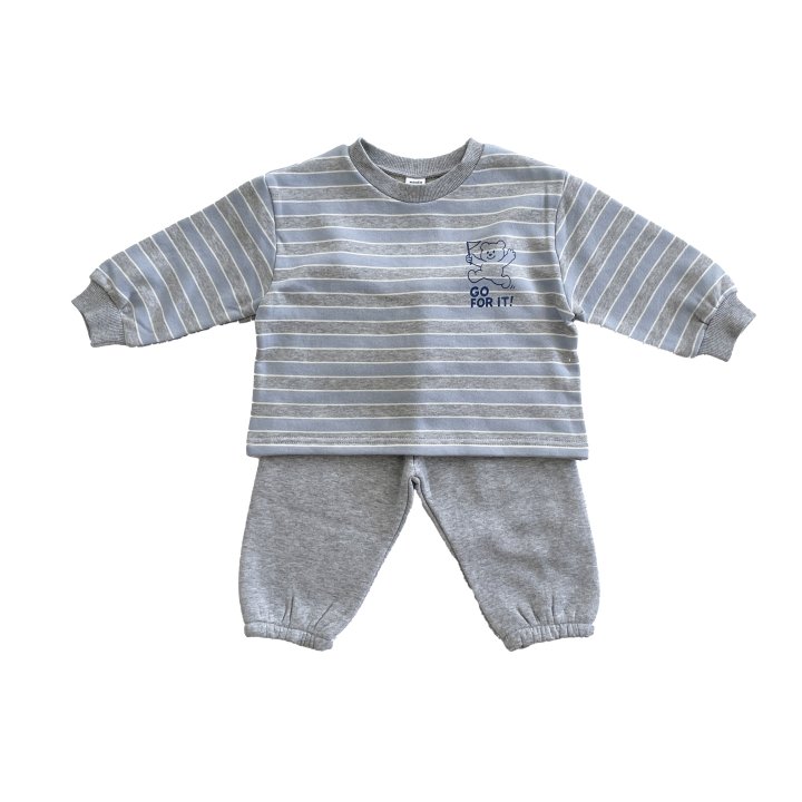 Woodie - Korean Children Fashion - #todddlerfashion - Flag Bear Set - 5