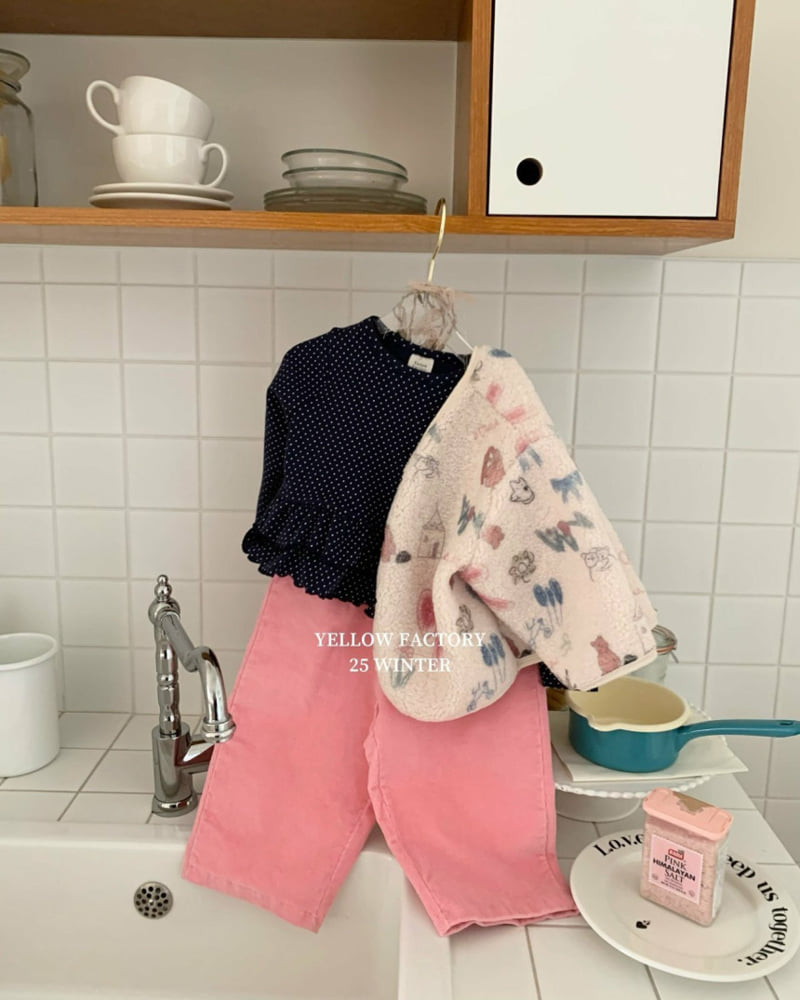 Yellow Factory - Korean Children Fashion - #childofig - Sketchbook Fleece Jacket - 4