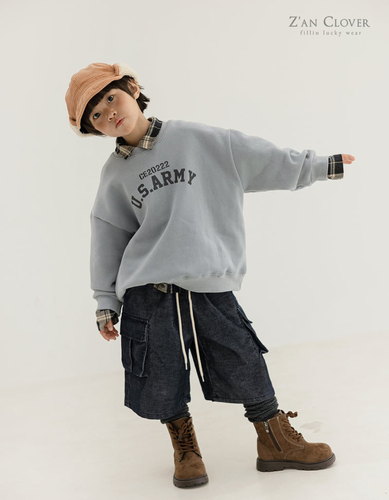 Zan Clover - Korean Children Fashion - #Kfashion4kids - Denim Corduroy Bermuda Pants - 11