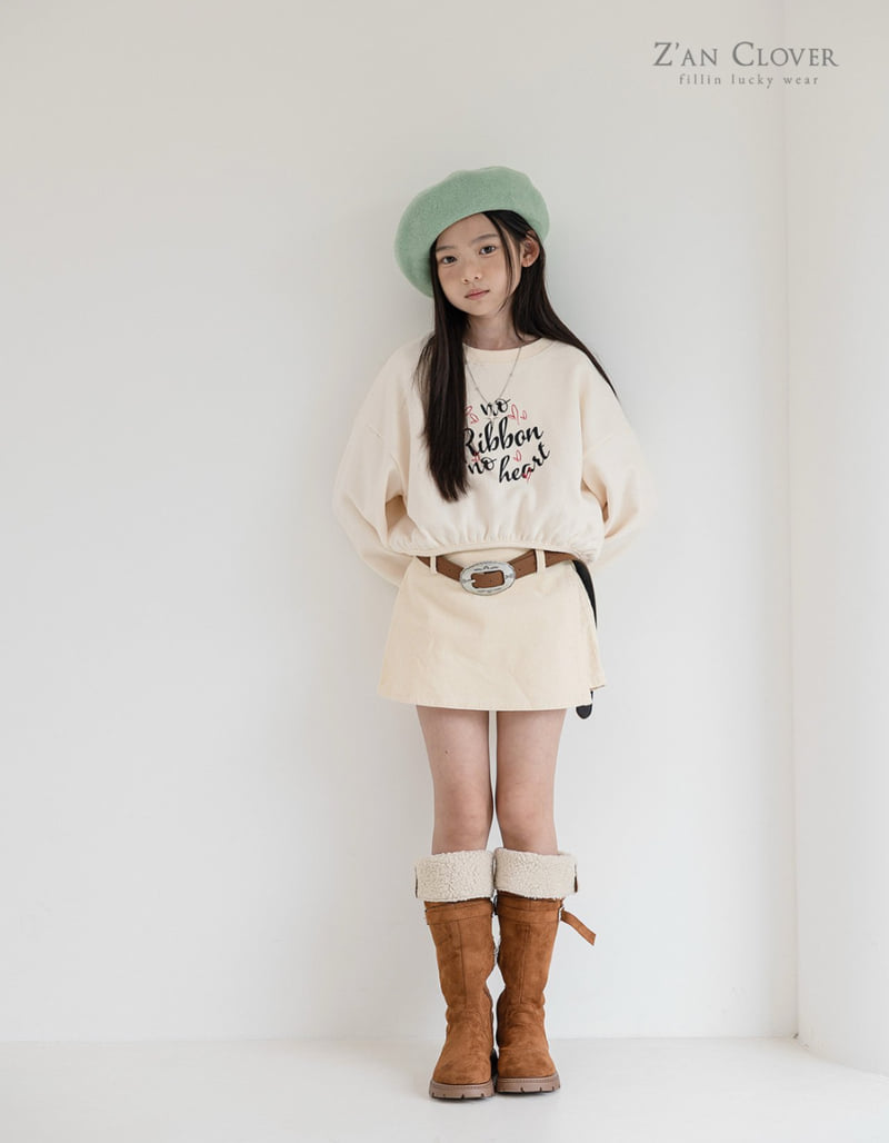 Zan Clover - Korean Children Fashion - #Kfashion4kids - Cropped Heart Sweatshirt - 11