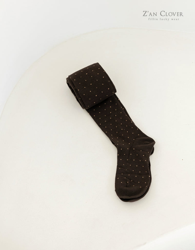 Zan Clover - Korean Children Fashion - #Kfashion4kids - Dot Cotton Tights - 5