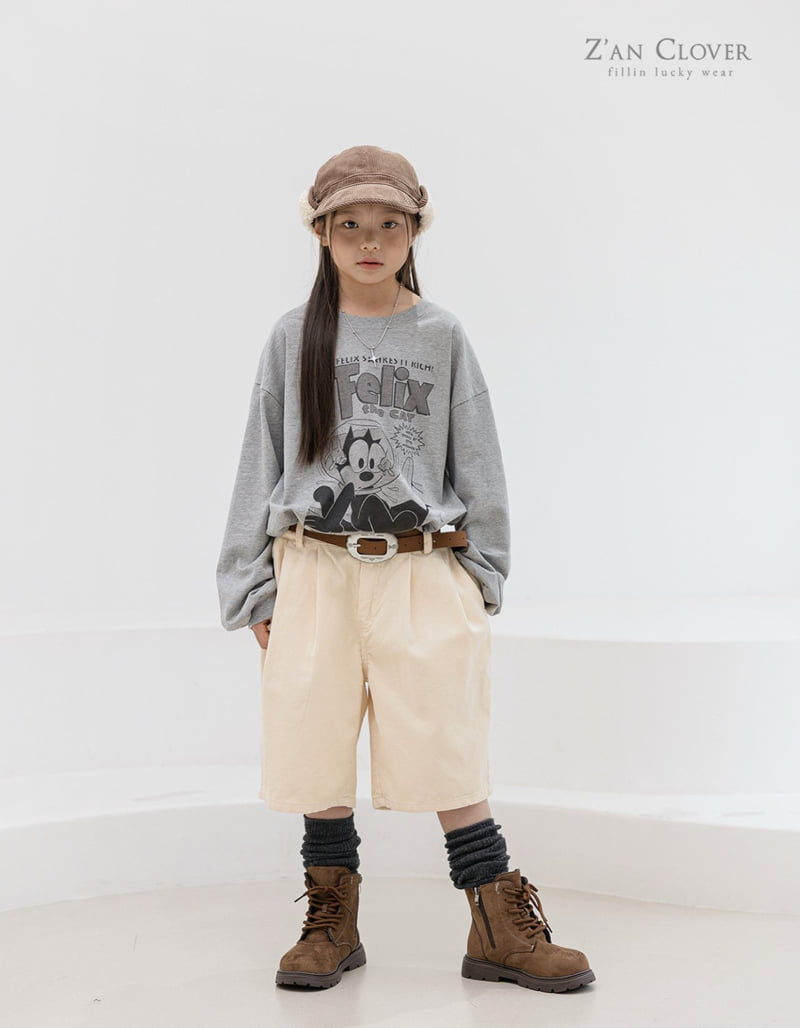 Zan Clover - Korean Children Fashion - #childofig - Creamy Corduroy Bermuda Pants - 6
