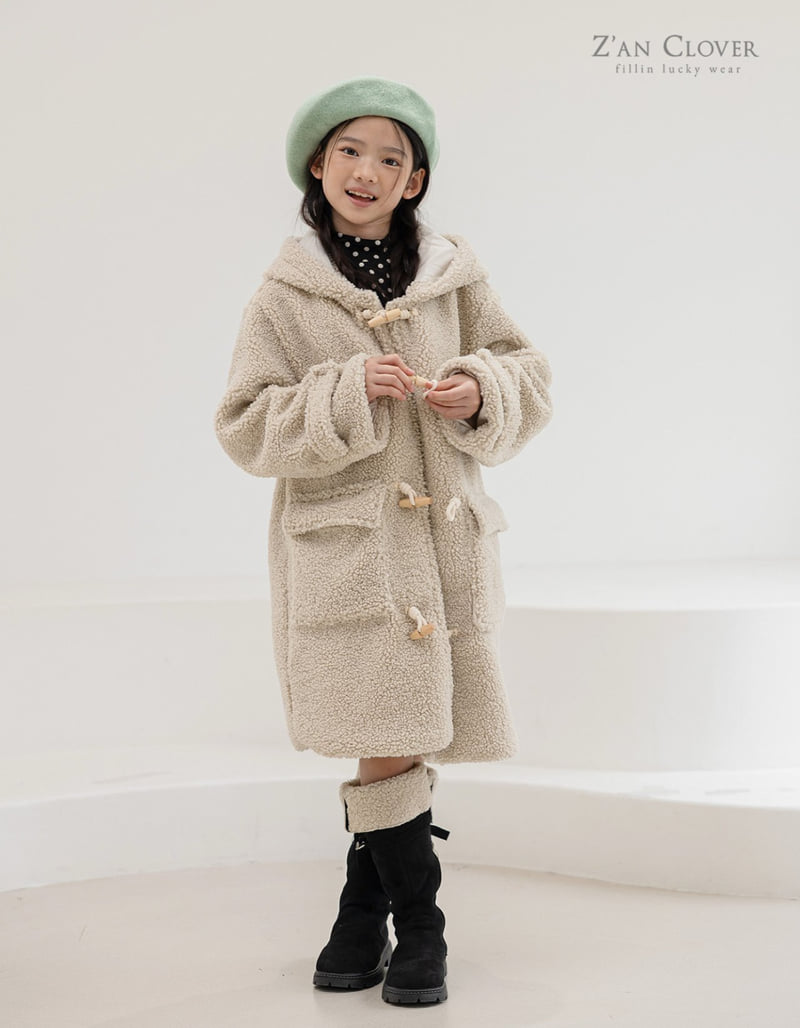 Zan Clover - Korean Children Fashion - #childofig - Bagel Duffle Coat (Junior) - 12