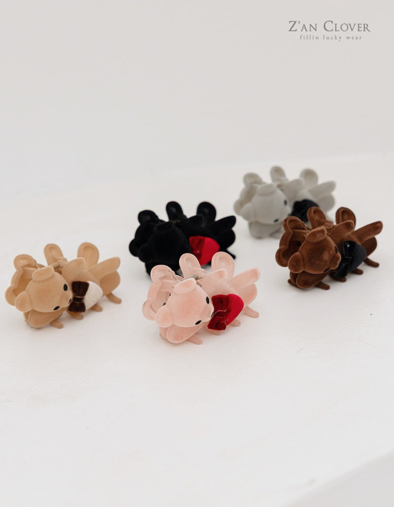 Zan Clover - Korean Children Fashion - #childofig - Teddy Hair Clip - 4