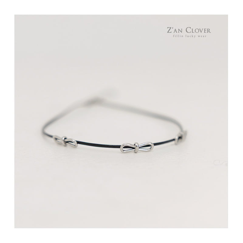 Zan Clover - Korean Children Fashion - #childofig - Point Ribbon Necklace
