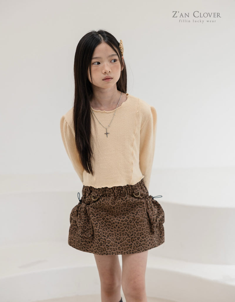 Zan Clover - Korean Children Fashion - #childofig - Frill Crop Knit - 6
