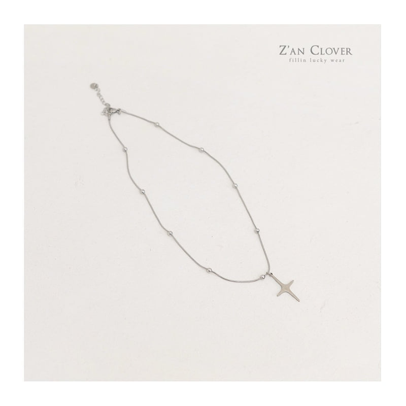 Zan Clover - Korean Children Fashion - #childofig - Cross Necklace