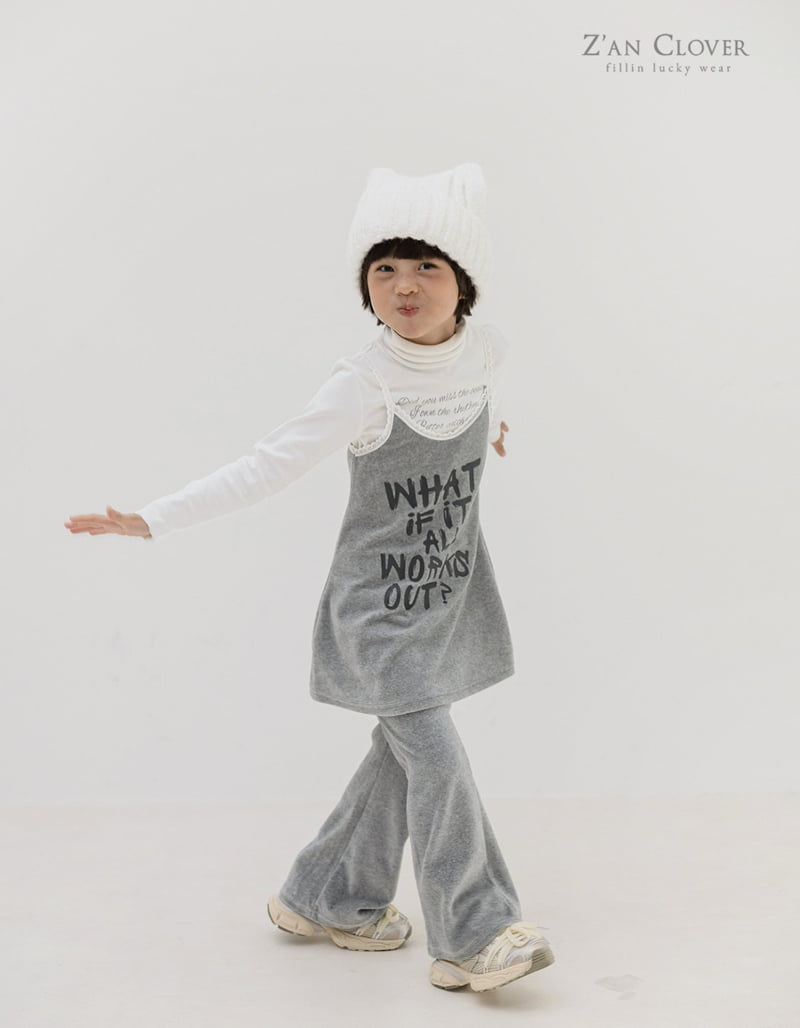 Zan Clover - Korean Children Fashion - #childofig - Workout Velour One-piece - 11