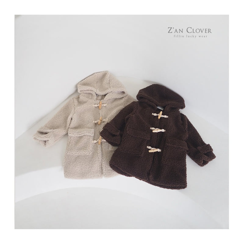 Zan Clover - Korean Children Fashion - #childrensboutique - Bagel Duffle Coat (Kids)