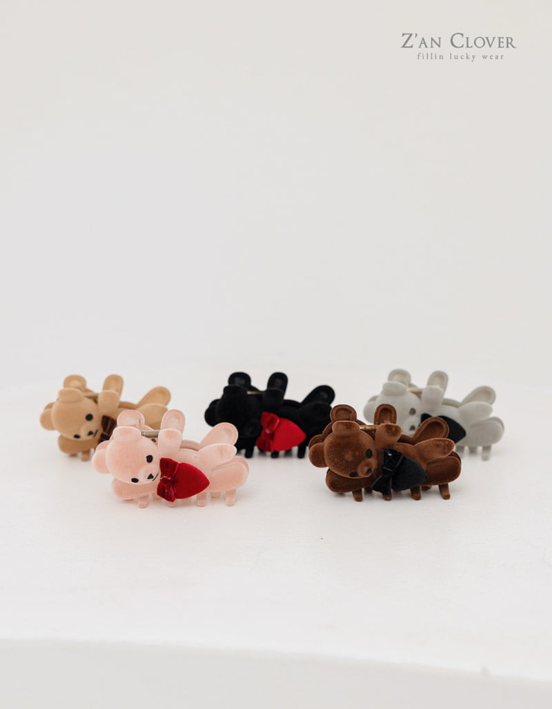 Zan Clover - Korean Children Fashion - #childrensboutique - Teddy Hair Clip - 5