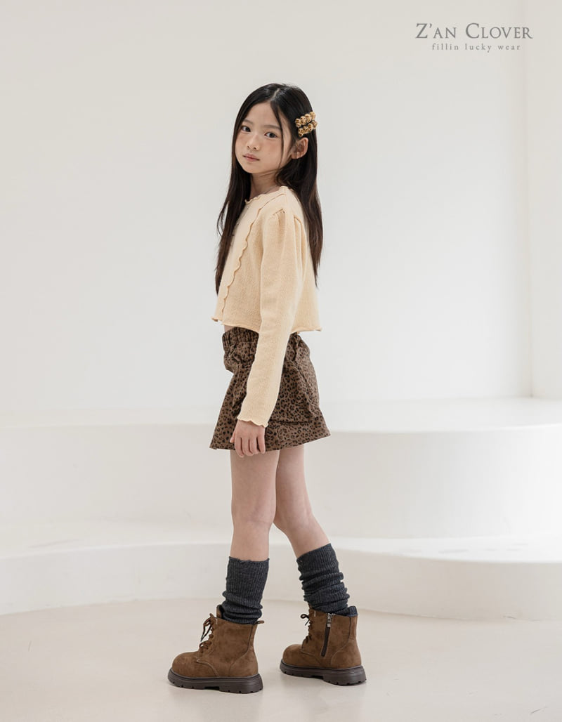 Zan Clover - Korean Children Fashion - #childrensboutique - Frill Crop Knit - 7