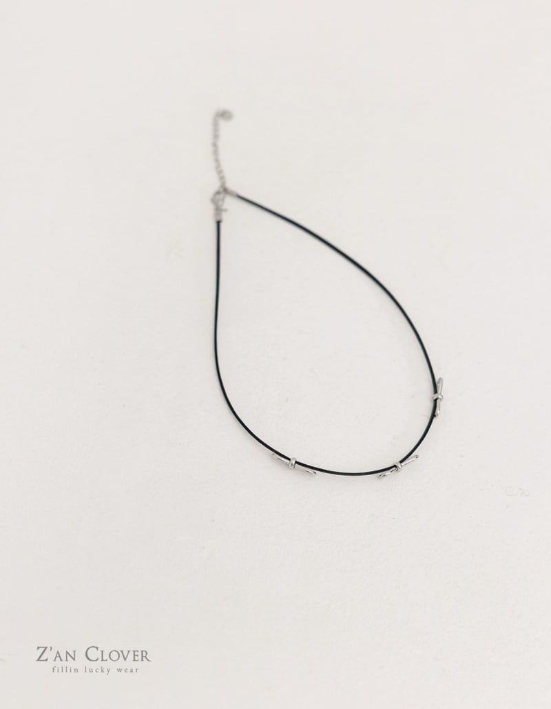 Zan Clover - Korean Children Fashion - #designkidswear - Point Ribbon Necklace - 4