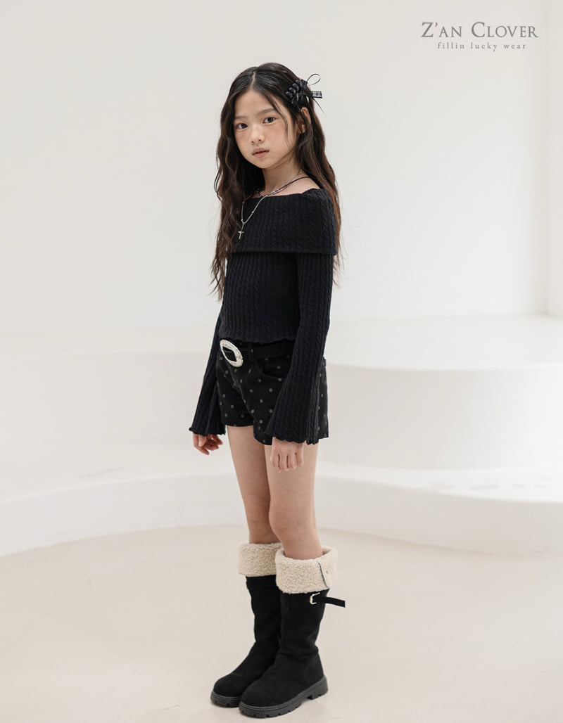 Zan Clover - Korean Children Fashion - #discoveringself - Off-Shoulder Turtle Tee - 8