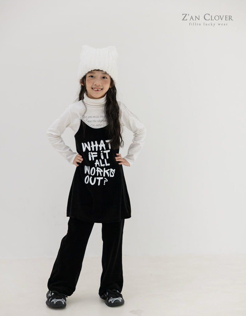 Zan Clover - Korean Children Fashion - #fashionkids - Snow Velour Bootcut Pants - 5
