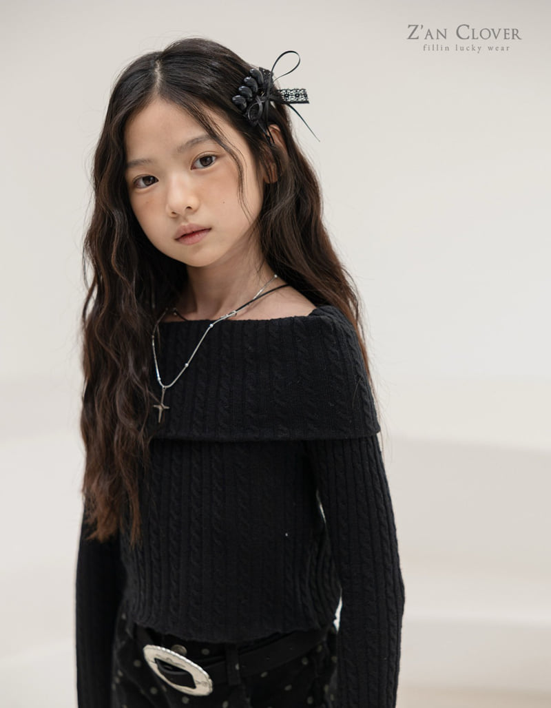 Zan Clover - Korean Children Fashion - #fashionkids - Off-Shoulder Turtle Tee - 9