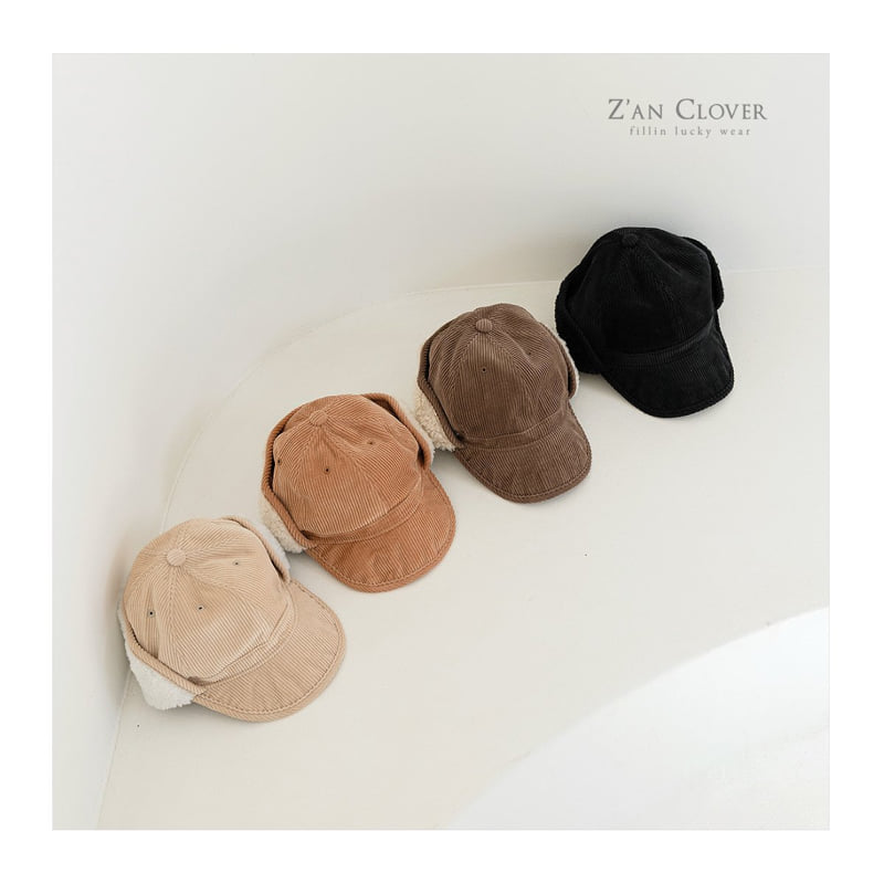 Zan Clover - Korean Children Fashion - #kidsshorts - Corduroy Ear Cap