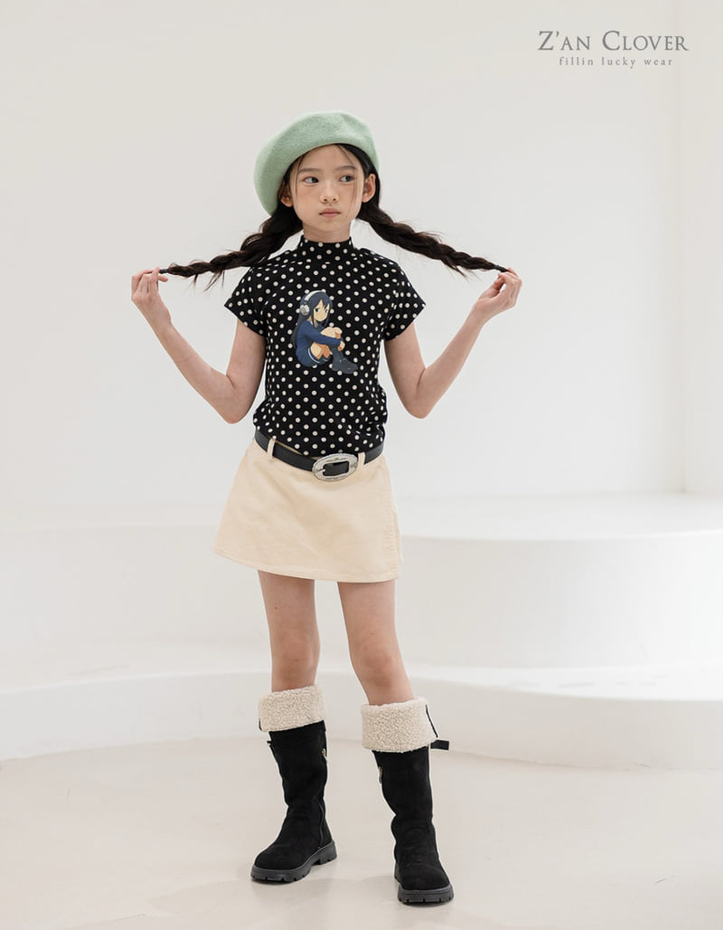 Zan Clover - Korean Children Fashion - #kidsshorts - Muse Dot Tee - 7