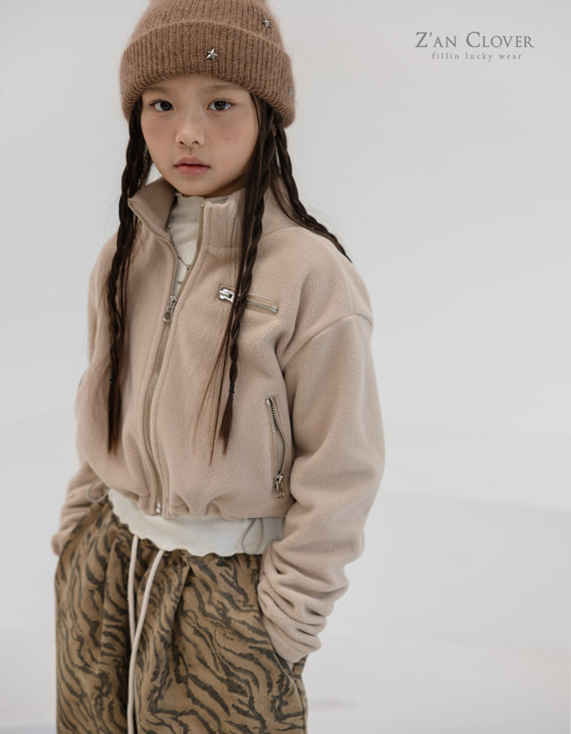 Zan Clover - Korean Children Fashion - #kidsstore - Rider Fleece Jumper (Junior) - 10