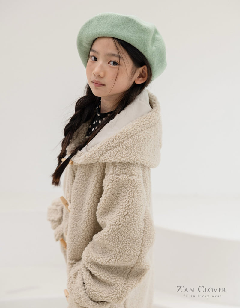 Zan Clover - Korean Children Fashion - #kidsstore - Bagel Duffle Coat (Kids) - 6
