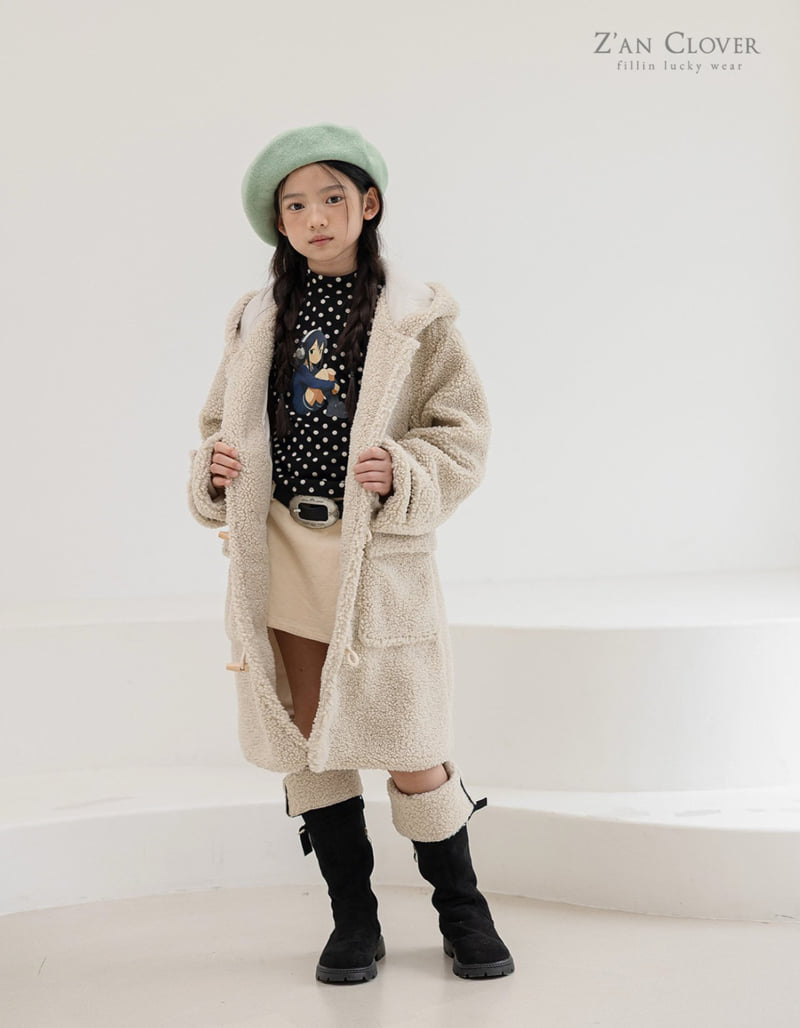 Zan Clover - Korean Children Fashion - #kidsstore - Bagel Duffle Coat (Junior) - 5