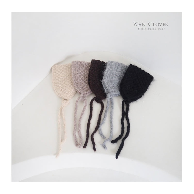Zan Clover - Korean Children Fashion - #kidsstore - Snowflake Knit Bonnet