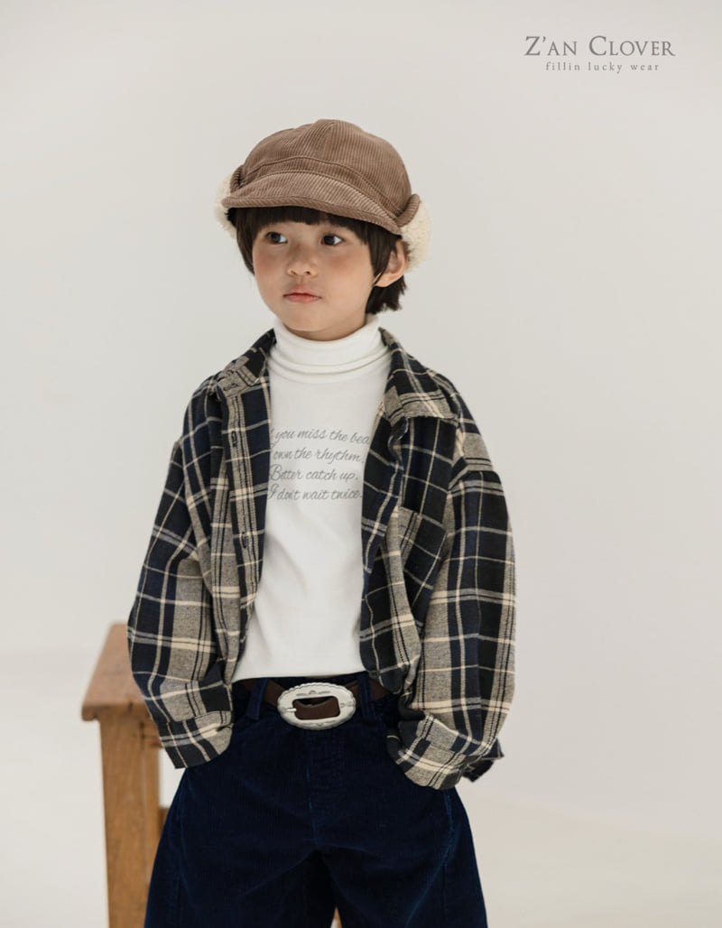 Zan Clover - Korean Children Fashion - #kidzfashiontrend - Modern Check Overshirt - 5