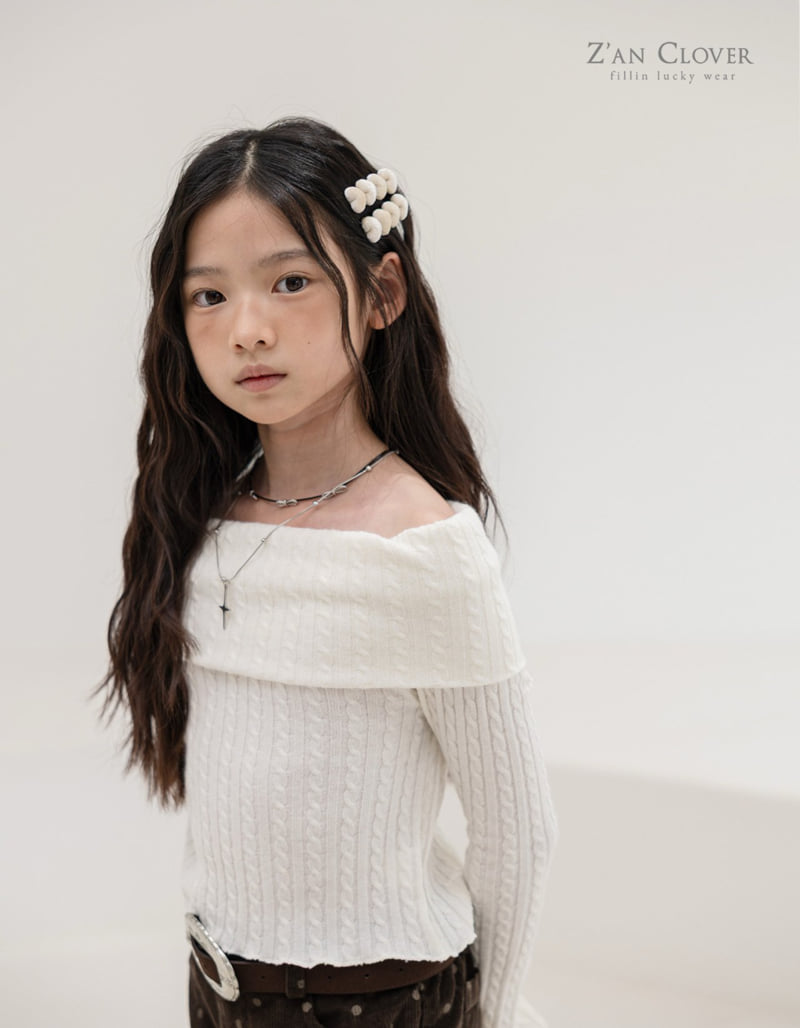Zan Clover - Korean Children Fashion - #kidzfashiontrend - Off-Shoulder Turtle Tee - 12