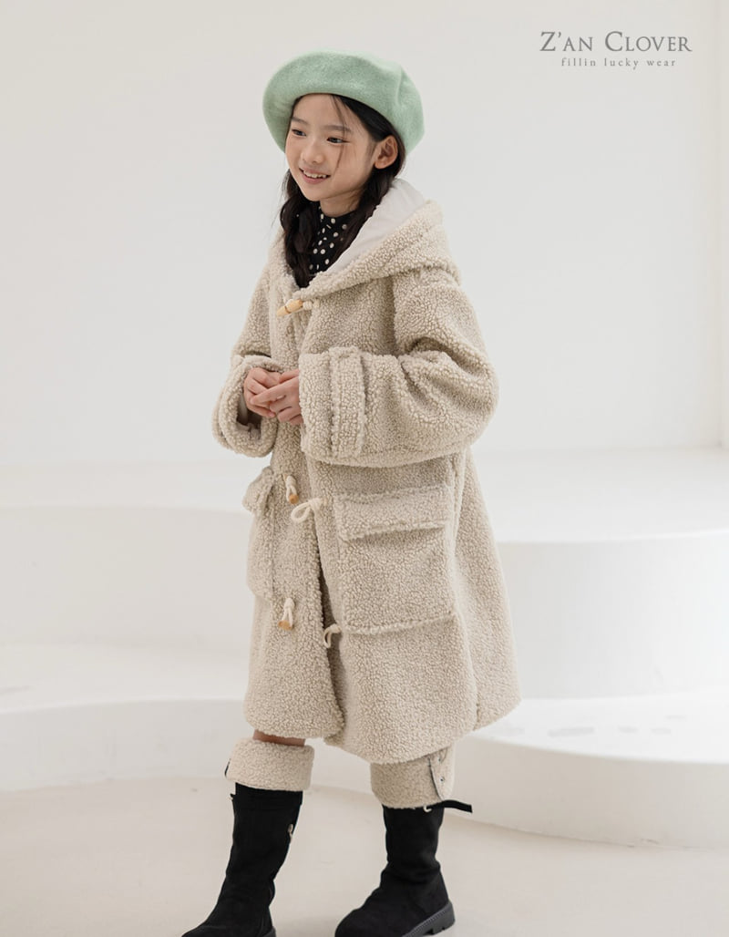 Zan Clover - Korean Children Fashion - #littlefashionista - Bagel Duffle Coat (Kids) - 9