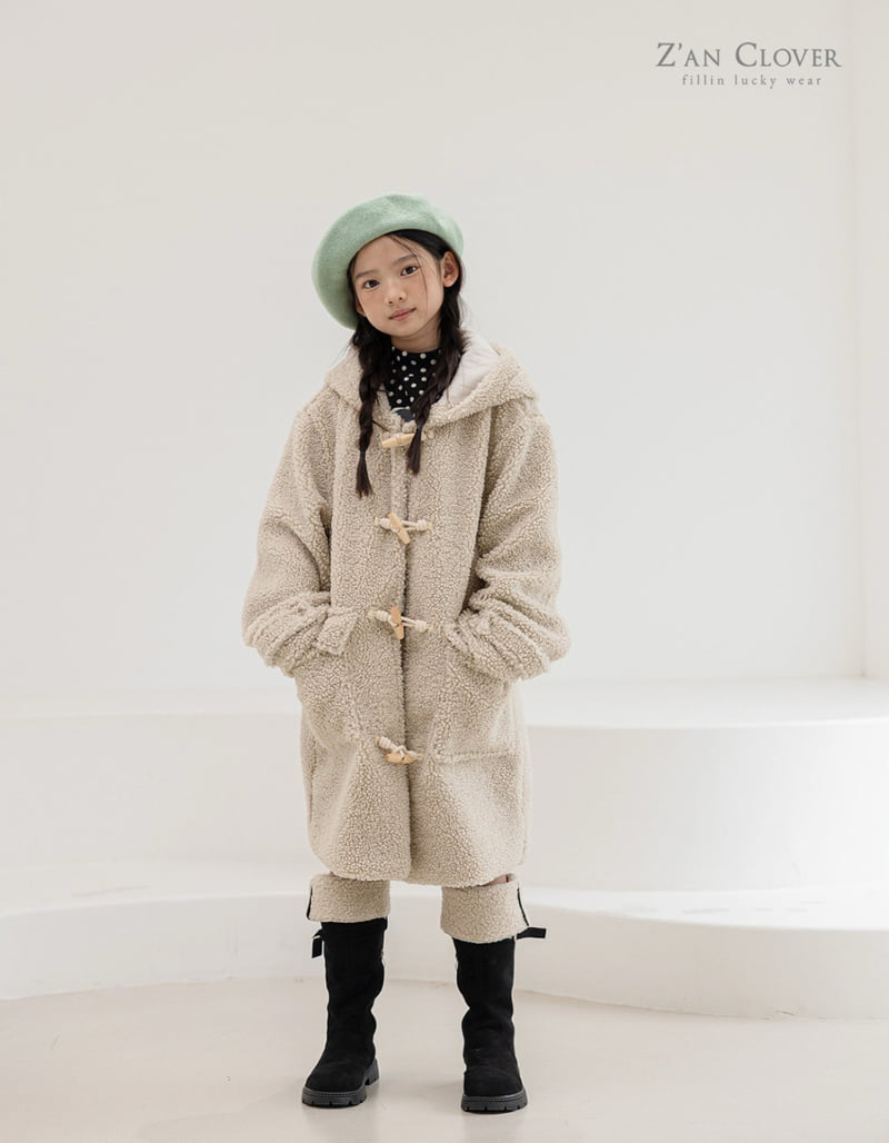 Zan Clover - Korean Children Fashion - #littlefashionista - Bagel Duffle Coat (Junior) - 8