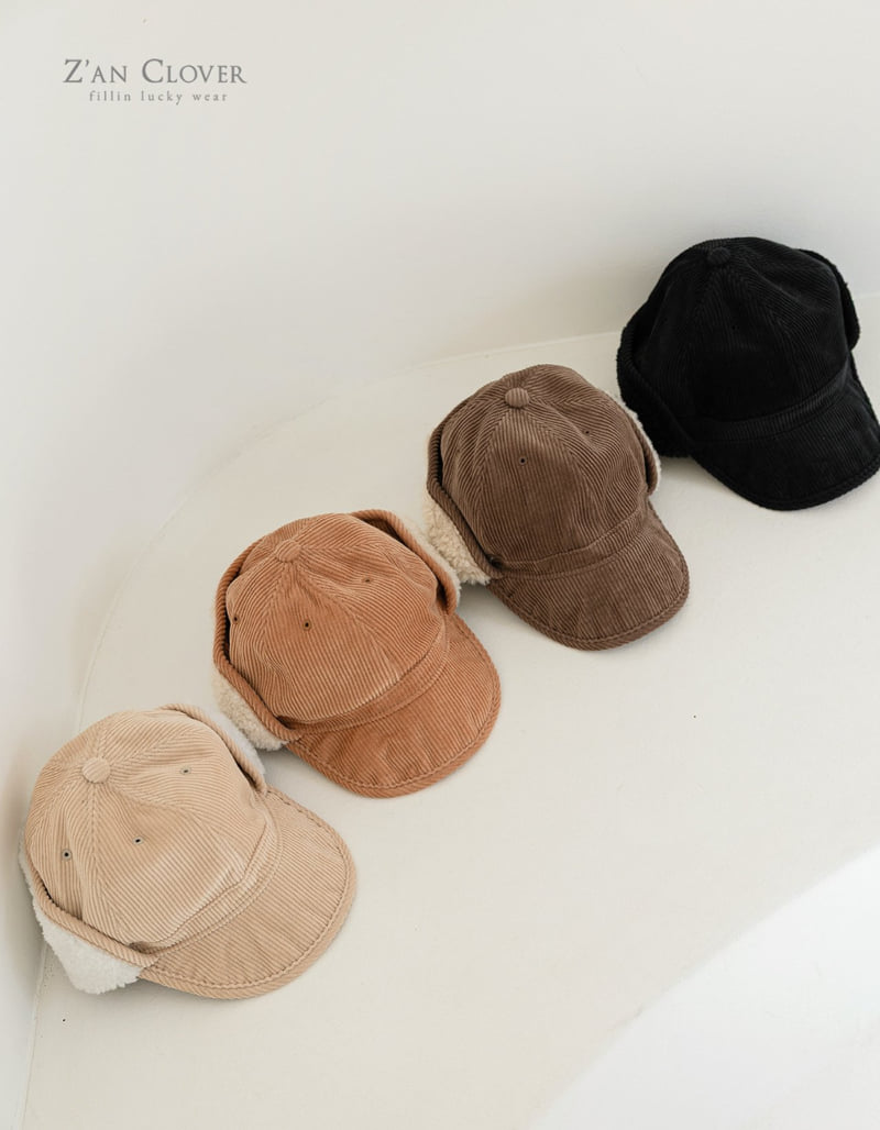 Zan Clover - Korean Children Fashion - #littlefashionista - Corduroy Ear Cap - 5