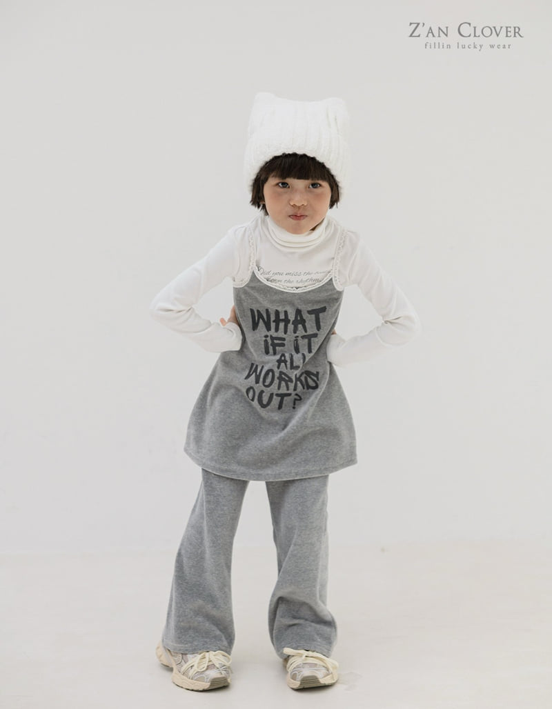 Zan Clover - Korean Children Fashion - #Kfashion4kids - Workout Velour One-piece - 4