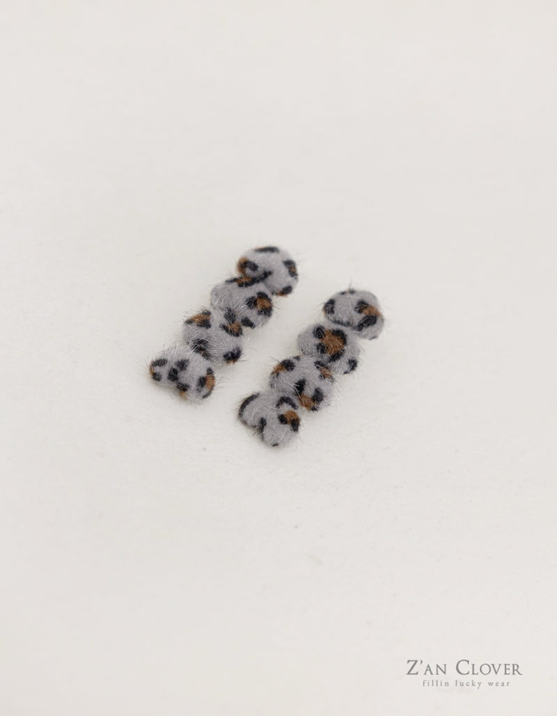 Zan Clover - Korean Children Fashion - #magicofchildhood - Calf Hair Leopard Hair Clip - 5