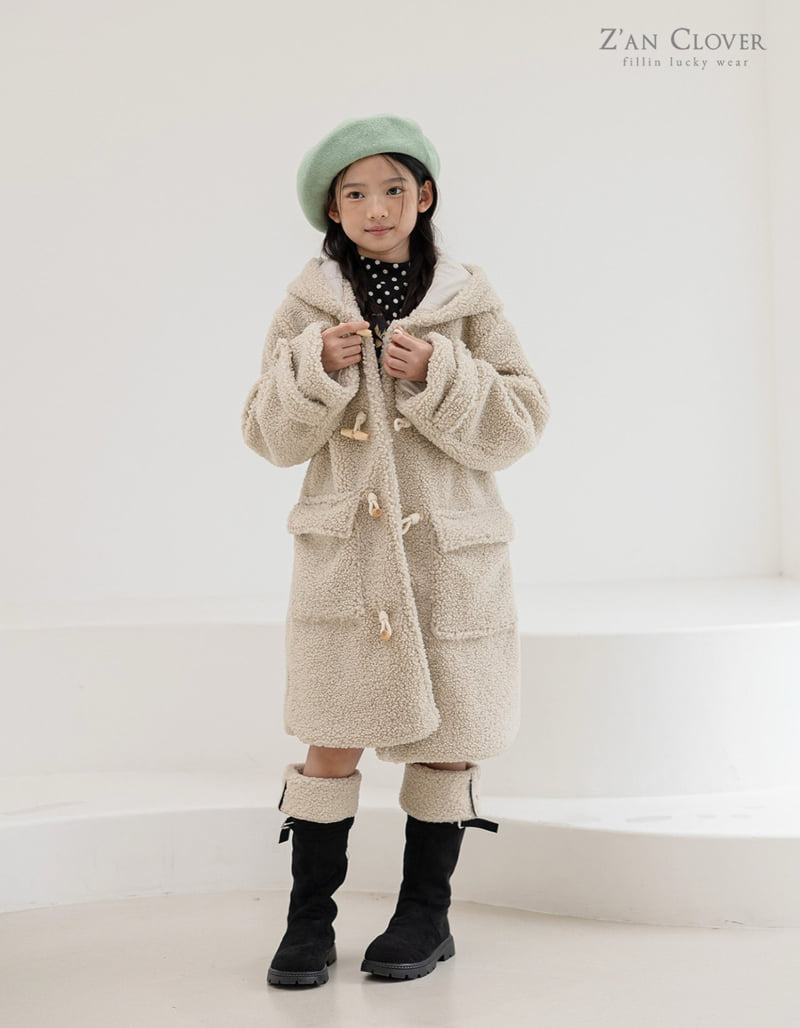 Zan Clover - Korean Children Fashion - #minifashionista - Bagel Duffle Coat (Kids) - 11
