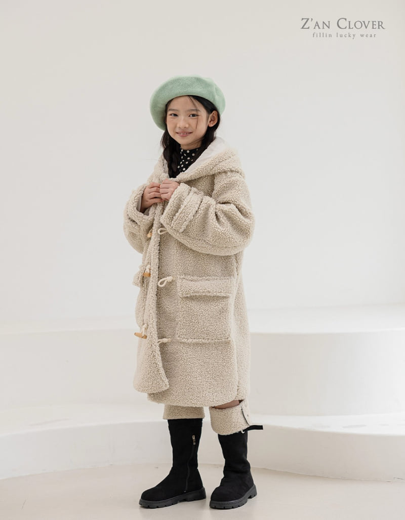 Zan Clover - Korean Children Fashion - #minifashionista - Bagel Duffle Coat (Junior) - 10