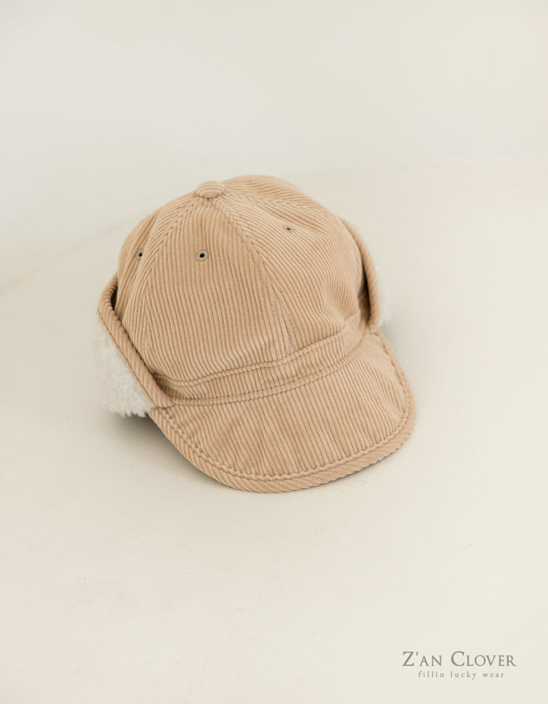 Zan Clover - Korean Children Fashion - #minifashionista - Corduroy Ear Cap - 7