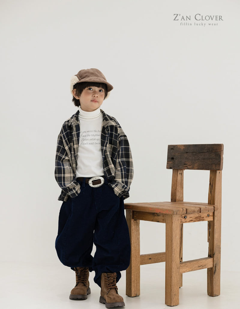 Zan Clover - Korean Children Fashion - #minifashionista - Modern Check Overshirt - 9